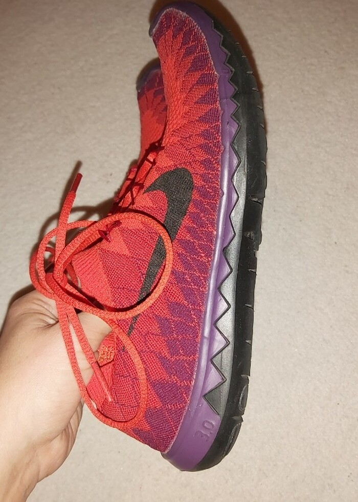 Nike Free 3.0 Flyknit 36 Spor Ayakkabı. İç tabanı yoktur. İç eti - Görsel 2