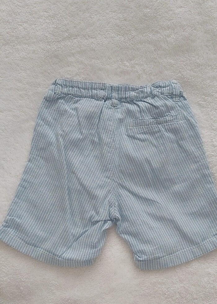 H&M 1,5-2 yaş mavi beyaz şort - Görsel 3