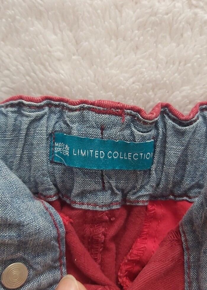 Marks & Spencer 3-4 yaş bordo şort - Görsel 4