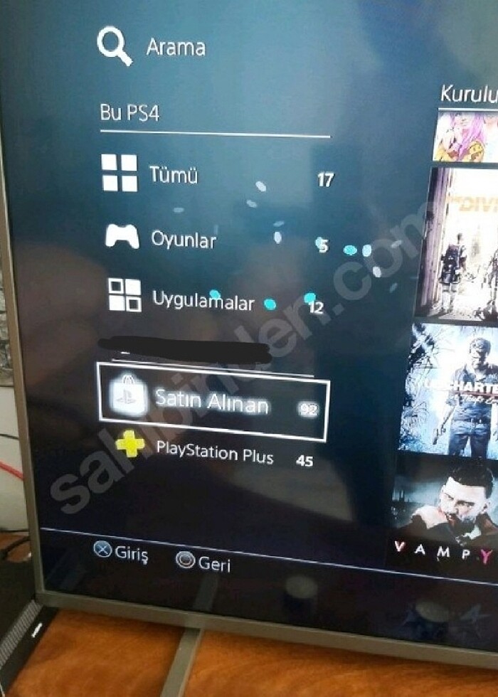 PlayStation 4 - 500 Gb 2 Dual Kol ve 3 orjinal oyun ve yüklü 92  - Görsel 3