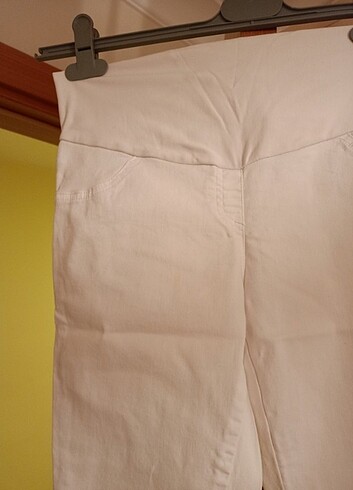 Beyaz hamile skinny pantolon - Görsel 3
