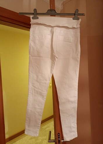 Beyaz hamile skinny pantolon - Görsel 5