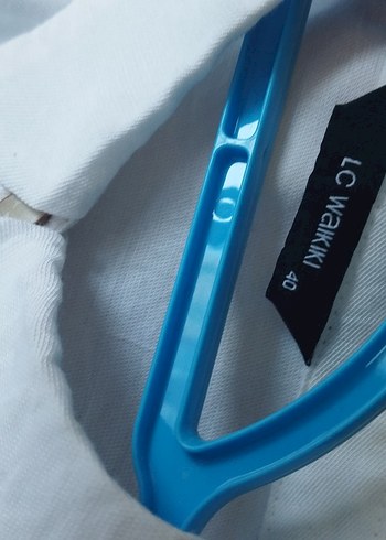 Düğmeli Beyaz Keten Midi Gömlek - Görsel 4