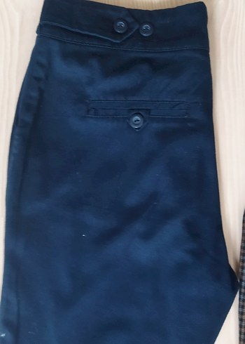 Gri Kadın Kumaş Pantolon Normal Boy - Görsel 3