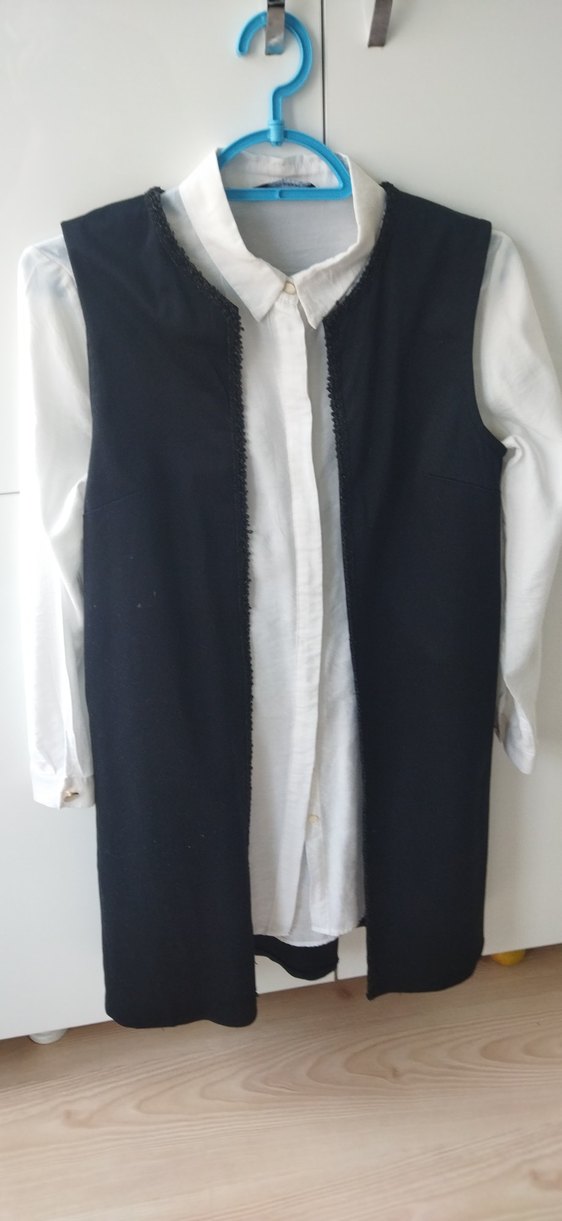 Gri Kadın Kumaş Pantolon Normal Boy - Görsel 2