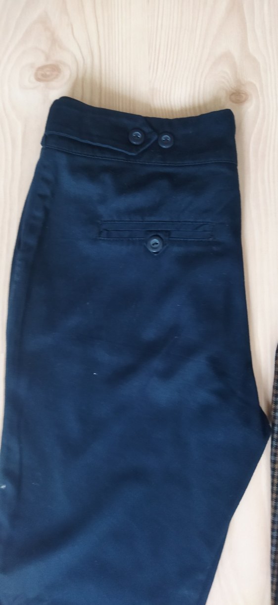 Gri Kadın Kumaş Pantolon Normal Boy - Görsel 3