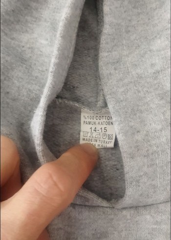 Nike Pro Kapüşonlu Gri Siyah Sweatshirt - Görsel 5