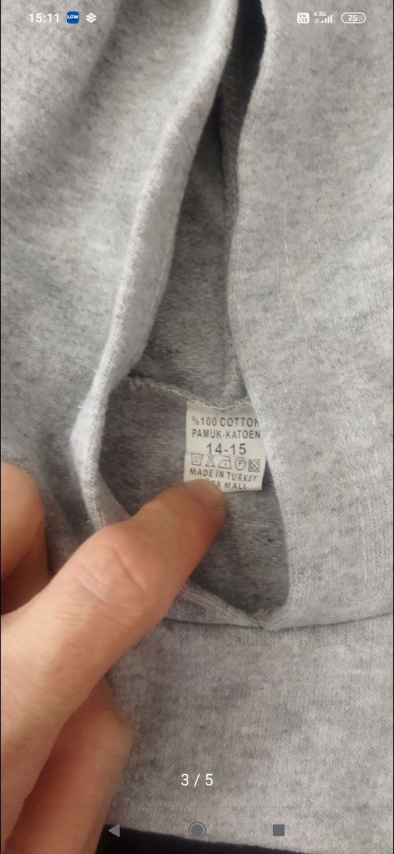 Nike Pro Kapüşonlu Gri Siyah Sweatshirt - Görsel 5