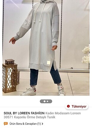 Tesettür spor tunik açık gri oversize sweatshirt