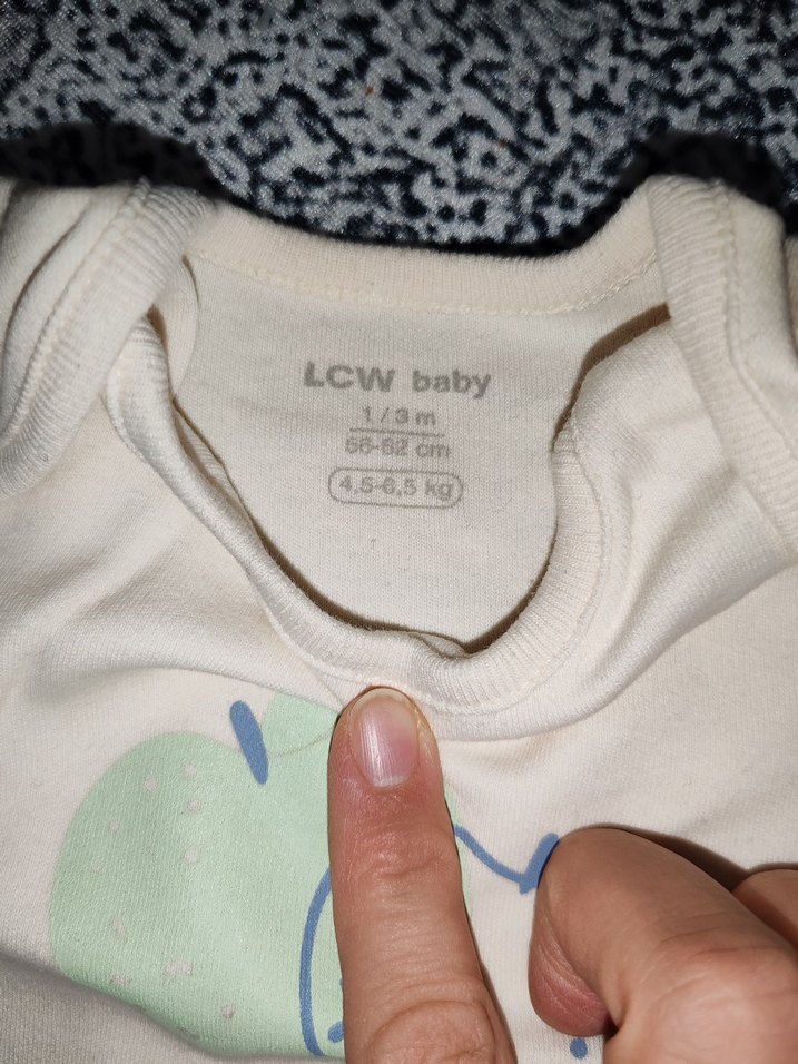 Bebek Kısa Kollu Beyaz Body - Görsel 2