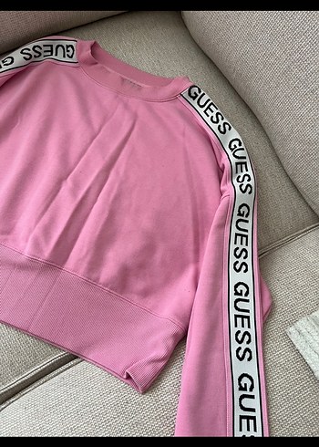 m Beden Guess Pembe Kadın Sweatshirt