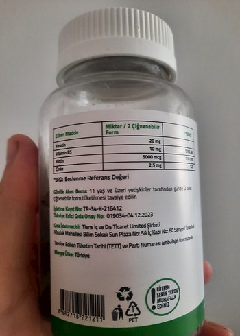 Tiens Biotin ve Keratin İçeren takviye - Görsel 2