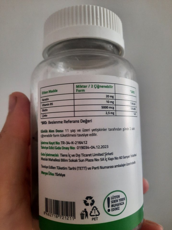 Tiens Biotin ve Keratin İçeren takviye - Görsel 2