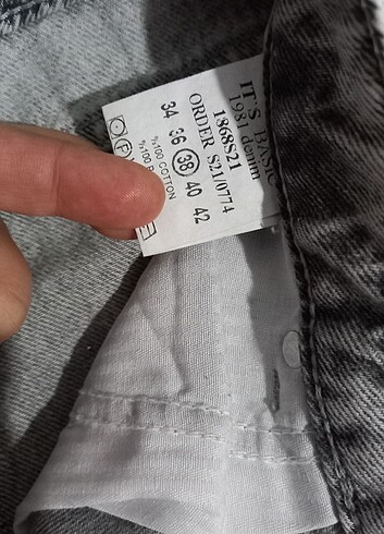 Tertemiz kot yüksek bel 
