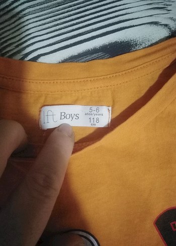 6 Yaş Beden sarı Renk @boys 6 7 yaş Baskılı Erkek Çocuk Tişörtü