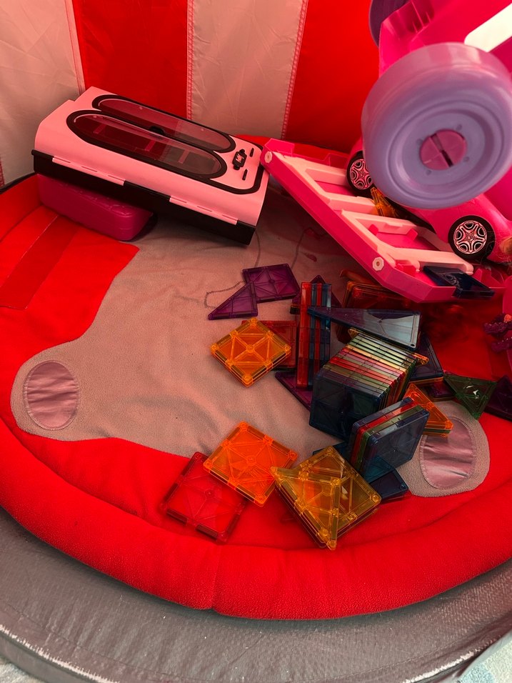 Çocuklar için Kırmızı Oyun Çadırı - Görsel 3