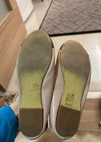 Bej Tokalı Blok Topuklu Kadın Babet - Görsel 3