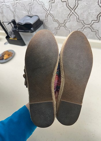 Boncuk Detaylı Renkli Bohem Kadın Terlik - Görsel 3