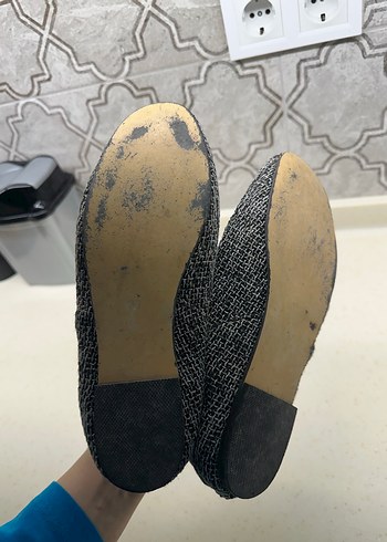 Gri Blok Topuklu Kadın Babet - Görsel 3