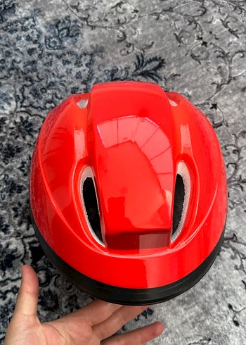 Parlak Kırmızı Motosiklet Kaskı - Görsel 5