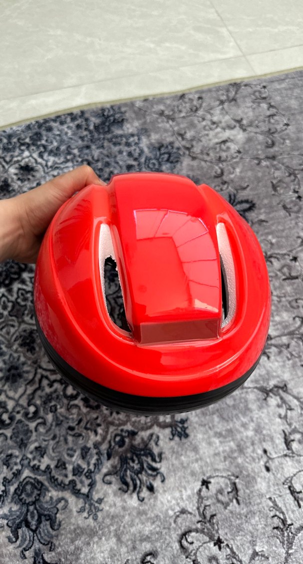 Parlak Kırmızı Motosiklet Kaskı - Görsel 4