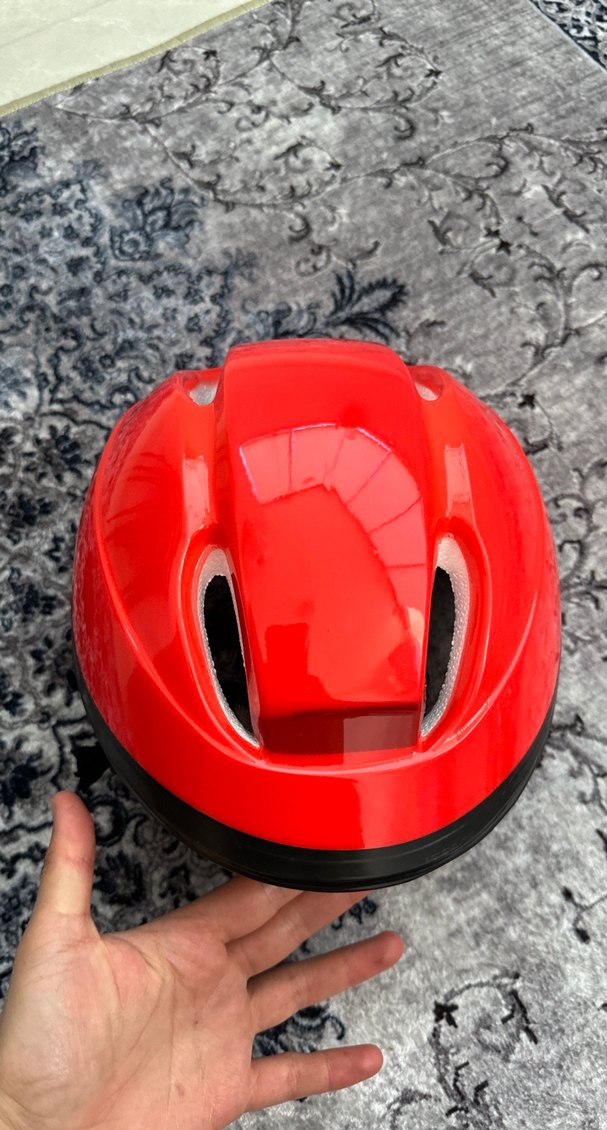 Parlak Kırmızı Motosiklet Kaskı - Görsel 5