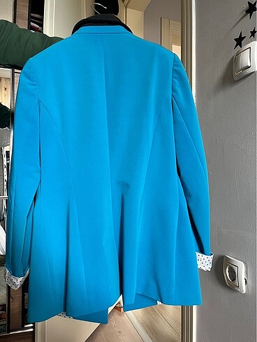 l Beden Mavi blazer