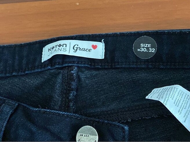 38 Beden lacivert Renk Koton grace jean