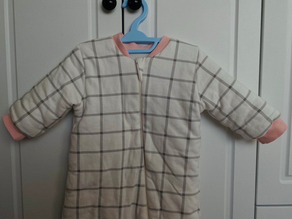 Kız Bebek Gri Fermuarlı Uyku Tulumu - Görsel 2