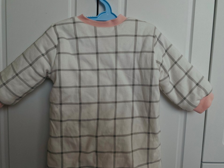 Kız Bebek Gri Fermuarlı Uyku Tulumu - Görsel 4