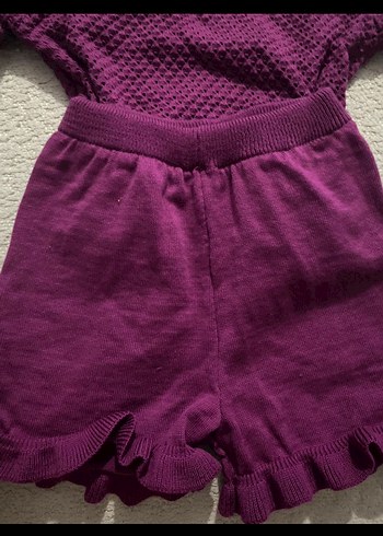 LCW Kids Fuşya Ajurlu Kız Çocuk Triko Takım - Görsel 8