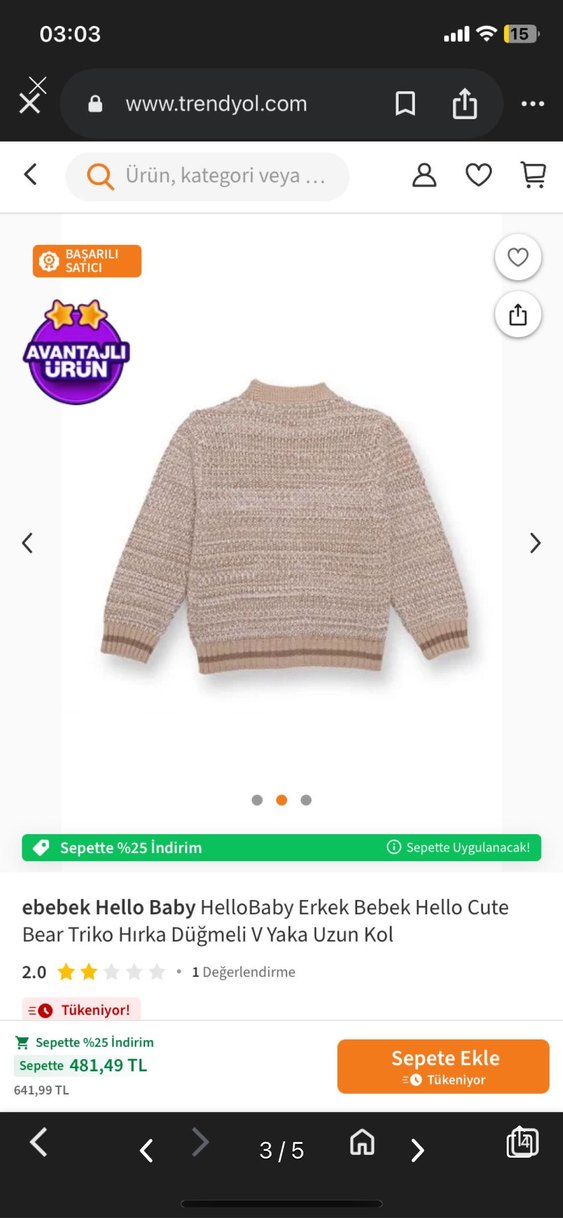 Bebek hırka - Görsel 3