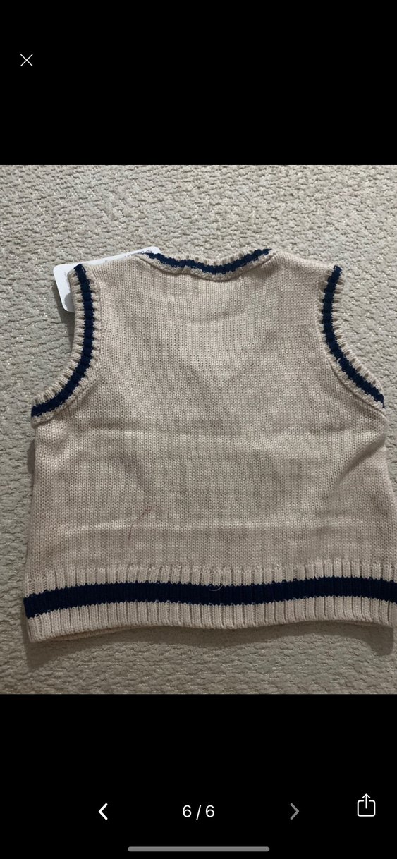 Kız Çocuk Örgü V Yaka Süveter - Görsel 4