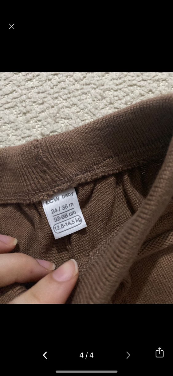 Kız çocuk Kahverengi Rahat Sweatpant - Görsel 3