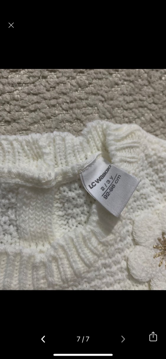 LCW Kids Ekru Çiçekli Kız Tütü Elbise - Görsel 2