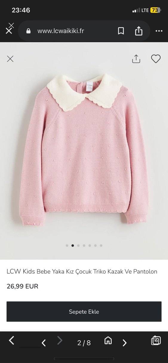 Kız çocuk triko takım - Görsel 2