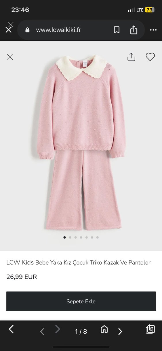 Kız çocuk triko takım - Görsel 4