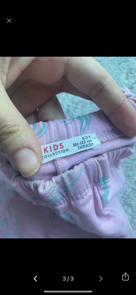 Mor Rahat Kesim Kız Tayt - Görsel 3