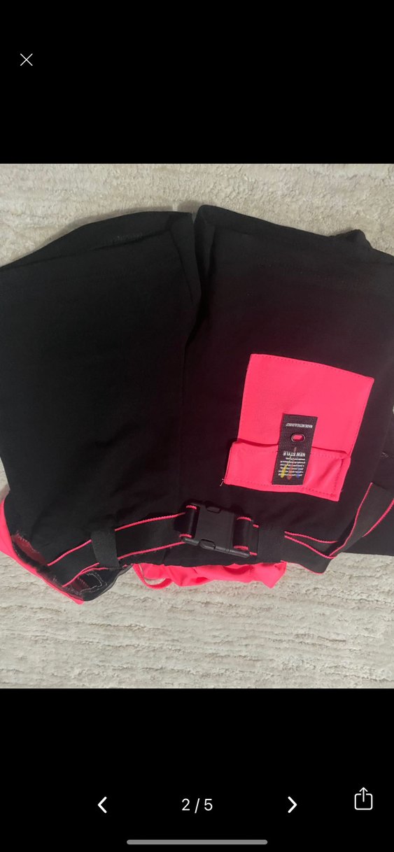 Kız cocuk için pembe siyah rahat kesim baskılı takım - Görsel 2