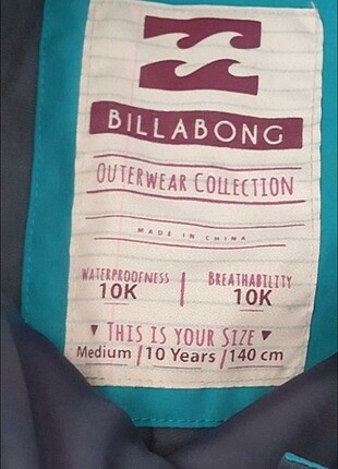 10 Yaş Beden turkuaz Renk Billabong snowboard pantolonu