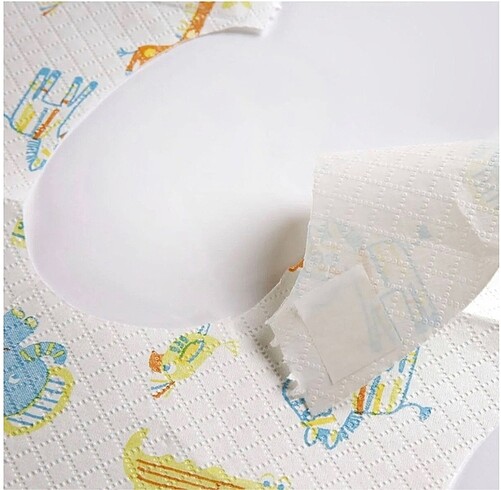 Beden çeşitli Renk Baby Plus Tek kullanımlık Kağıt Mama Önlüğü