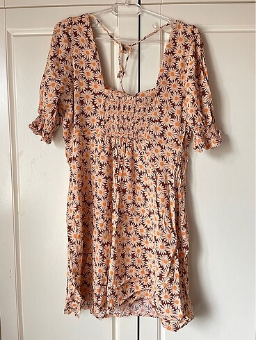 xl Beden Mango çiçekli elbise