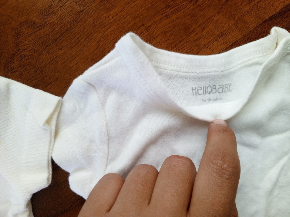 Beyaz Kısa Kollu Bebek Body - Görsel 2