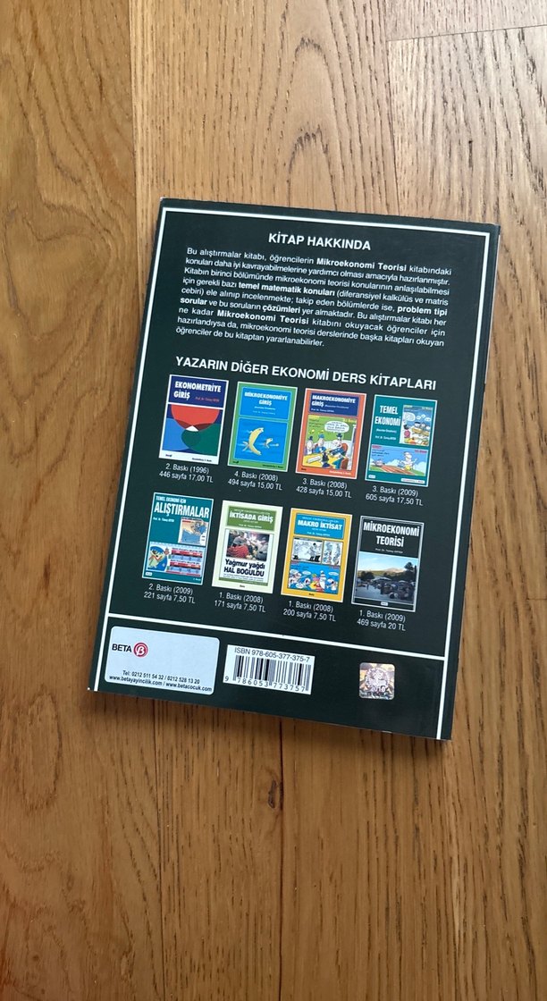 Mikroekonomi Teorisi İçin Alıştırmalar Kitabı - Görsel 2