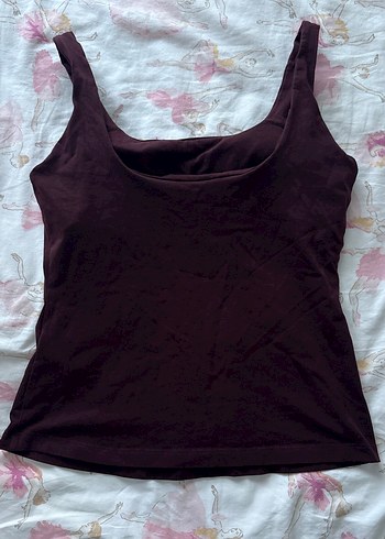 Bordo Kadın Pamuklu Askısız Atlet Ayma Active Low Back atlet - Görsel 5