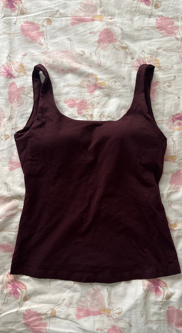 Bordo Kadın Pamuklu Askısız Atlet Ayma Active Low Back atlet - Görsel 2