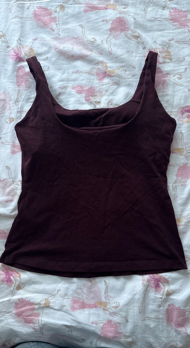 Bordo Kadın Pamuklu Askısız Atlet Ayma Active Low Back atlet - Görsel 5