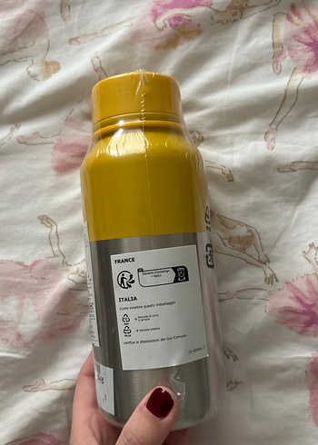 Sarı ve Gri İkea Termos Şişesi - Görsel 2