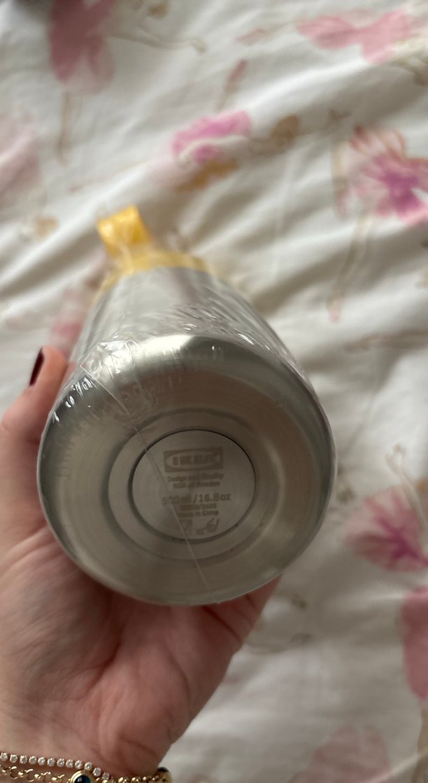 Sarı ve Gri İkea Termos Şişesi - Görsel 4