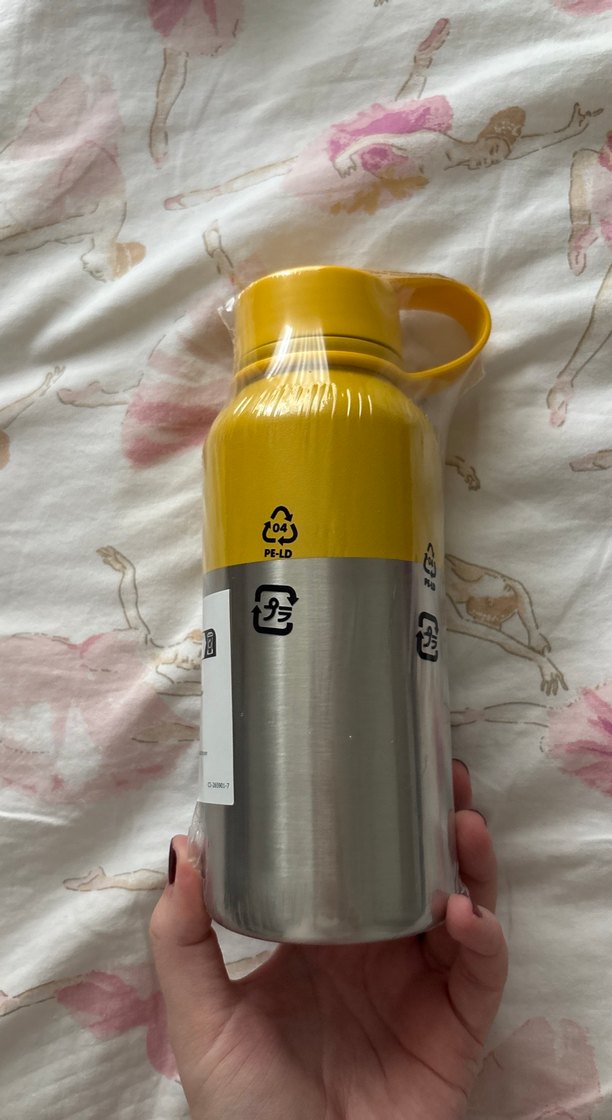 Sarı ve Gri İkea Termos Şişesi - Görsel 3